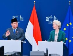 Bahas Ekonomi Komprehensif, Prabowo Bertemu Presiden Komisi Eropa