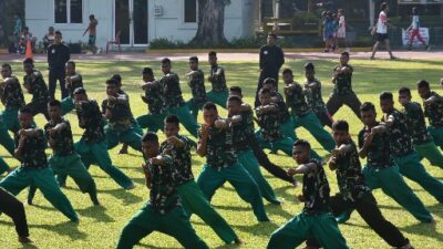 Dukung Penuh Semangat Prajurit Pangdam I/BB Tinjau Kaderisasi Pelatih Pencak Silat Militer