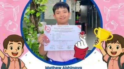 Mathew Abhinaya Raih Mendali Emas Tingkat Nasional Diajang PUSKASNAS