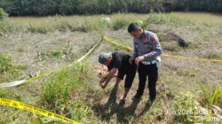 Sat Lantas oleh TKP, Penemuan Mayat Seorang Pria diduga Laka Lantas Tunggal, di Pucuk Rantau