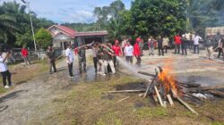 Kapolsek Rokan IV Koto Bersama Forkopimcam Tegaskan Komitmen Pencegahan Karhutla melalui Apel Siaga