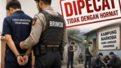 Bekingi Kampung Narkoboy, Bripka Dedi Samarinda Dipecat