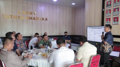 Polres Rokan Hilir Rapat Kordinasi Lintas Sektoral Pengamanan Event Wisata Nasional Bakar Tongkang 2026