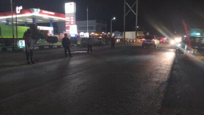 Polsek  Bangko Pusako Gelar KRYD, Antisipasi Gangguan  Kamtibmas di Jalan Lintas Riau–Sumut