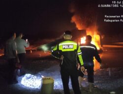 Tindak Lanjut Cepat Laporan 110, Polres Kuansing Musnahkan Satu Unit PETI di Desa Beringin Taluk