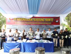 Polda Riau Musnahkan Narkoba Rp. 69,7 Miliar, Gagalkan Jaringan Internasional dan Selamatkan Hampir Sejuta Jiwa