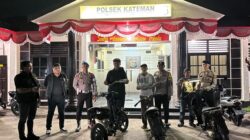 Patroli KRYD Malam, Polsek Kateman Antisipasi 3C dan Balap Liar di Sungai Guntung