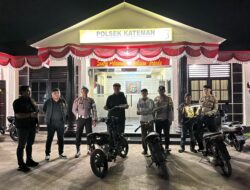 Patroli KRYD Malam, Polsek Kateman Antisipasi 3C dan Balap Liar di Sungai Guntung