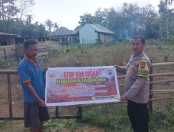 Polsek Jajaran Polres Kuansing Intensifkan Sosialisasi Cegah Karhutla, Kapolres Ajak Masyarakat Jaga Lingkungan