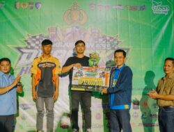 Kapolres Kuansing Tutup Kejuaraan Drag Bike HUT Bhayangkara ke-80, Peserta  Diajak Tinggalkan Balap Liar