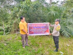 Polsek Benai dan Polsek Logas Tanah Darat Gencarkan Sosialisasi Karhutla, Kapolres Kuansing Ajak Masyarakat Cegah Kebakaran Sejak Dini