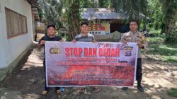 Cegah Karhutla, Polsek Cerenti dan Pangean Gencar Imbau Masyarakat