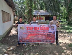Cegah Karhutla, Polsek Cerenti dan Pangean Gencar Imbau Masyarakat