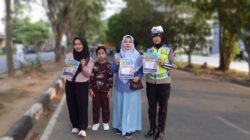 Polantas Karib Hadir di Car Free Day, Satlantas Polres Inhil Kampanyekan Keselamatan Berlalu Lintas