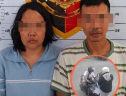 Terekam CCTV Pasutri Curi Laptop Tertangkap Polisi di Pesawaran