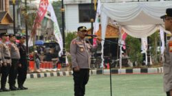 Apel Pengamanan Pacu Jalur 2026, Polres Kuansing Perkuat Kesiapsiagaan di Tepian Narosa