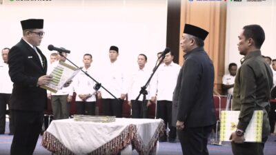 Lantik Pejabat Eselon II dan III, Bupati Rohul “Anton” Berpesan, Jaga Amanah Dengan Baik