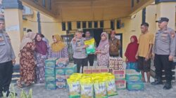 Kapolres Rohil Salurkan Bantuan bagi Warga Terdampak Puting Beliung di Pematang Ibul