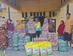 Kapolres Rohil Salurkan Bantuan bagi Warga Terdampak Puting Beliung di Pematang Ibul