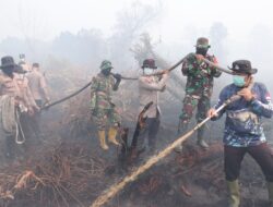 Hotspot Kampar Tinggal Dua Titik, 283 Personel Gabungan Intensifkan Pendinginan Karhutla