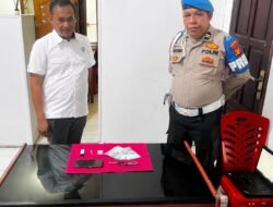 Berantas Narkotika, Polsek Kabun Tangkap Pengedar Sabu, Satu Paket Seberat 1,39 Gram Diamankan