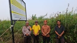Cegah Karhutla, Polsek Bangko Pusako Patroli dan Cek Plang Larangan Membakar Lahan