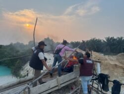 Polsek Singingi Tertibkan Dua Rakit PETI di Desa Kebun Lado