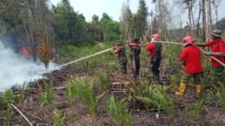 Kodam XIX Tuanku Tambusai Bergerak Lawan Karhutla di Talang Muandau, Medan Gambut Jadi Tantangan