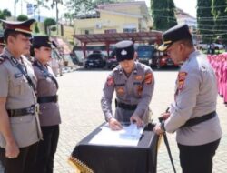 Kapolres Tanggamus Pimpin Sertijab Kabag SDM, Tekankan Profesionalisme