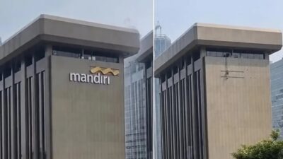 Imbas Rekening Nasabah Dibelokir Logo Gedung Bank Mandiri Jakpus Raib