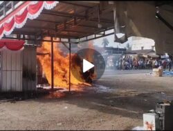 Minibus Avanza Ludes Terbakar Si jago Merah, Sopir Mengalami Luka Bakar Usai Terdengar Ledakan