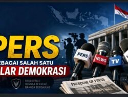Pers Harus Profesional, Karena Kita pilar Ke Empat Dalam Demokrasi.