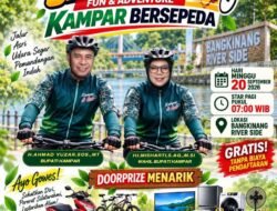 Gowes Silaturahmi Kampar Bersepeda — Bupati & Wabup Ajak Warga Olahraga, Silaturahmi, dan Lestarikan Alam