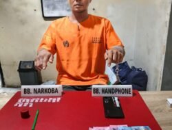 Satresnarkoba Polres Kampar Tangkap Pengedar Narkoba di Desa Tebing Temukan 2.64 Gram Sabu-sabu 