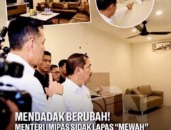 Menteri Imipas Sidak Lapas “Mewah” Cibinong, Sejumlah Furnitur dan AC Tak Terlihat