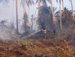 Kapolres Inhil Pimpin Verifikasi dan Pemadaman Karhutla di Belantaraya, 7 Hektare Lahan Terbakar