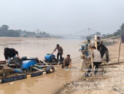 Tindak Lanjut Laporan Warga, Polres Kuansing Tertibkan Peralatan PETI di Sungai Kuantan