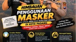 Kabut Asap Karhutla Pengaruhi Udara Padang, Kapolresta Ingatkan Warga Menggunakan masker dan Kurangi Aktivitas di Luar. 