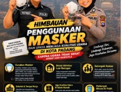 Kabut Asap Karhutla Pengaruhi Udara Padang, Kapolresta Ingatkan Warga Menggunakan masker dan Kurangi Aktivitas di Luar. 