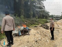 Tindak Lanjut Laporan Masyarakat, Polsek Hulu Kuantan Tertibkan Peralatan PETI di Desa Serosah