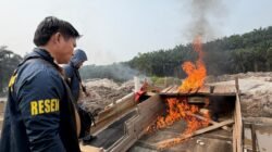 Tindak Lanjut Informasi Masyarakat, Polsek Singingi Tertibkan Dua Rakit PETI di Sungai Bawang