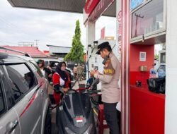 Polres Kuansing Patroli dan Pantau Distribusi BBM di Sejumlah SPBU
