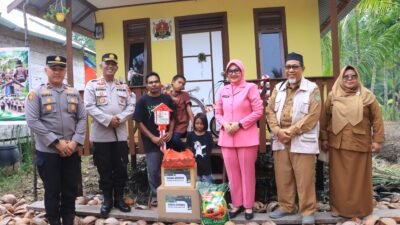 Kapolres Inhil Resmikan Rumah Green Policing untuk misran
