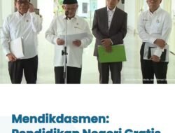Mendikdasmen: Pendidikan Negeri Gratis Dimulai dari TK