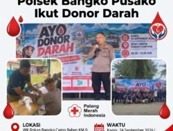 Fuel for Humanity PHR, Polsek Bangko Pusako Ikut Donor Darah