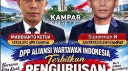 DPC Aliansi Wartawan Indonesia  (AWI) Kabupaten  Kampar  Resmi  Di Bentuk  Masa  Bakti 2026–2031