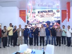 Kapolres Inhil Gelar Coffee Morning Bersama Media, Sosialisasikan Program Perlinsos Digital