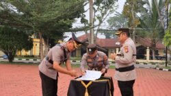 Sertijab Wakapolres Rokan Hilir, Kapolres: Pembinaan Karier Wujud Semangat “Polisi Bersama Masyarakat”