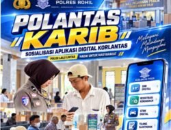 Permudah Urus SIM, Polres Rokan Hilir Sosialisasikan Aplikasi Digital Korlantas Langsung ke Masyarakat   