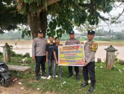 Polsek Jajaran Polres Kuansing Sosialisasikan Larangan PETI kepada Masyarakat